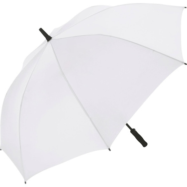 FARE Fibermatic XL vastupidav automaatne golfivihmavari 130 cm logoga, valge – tootefoto