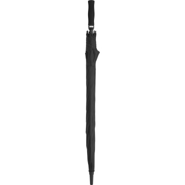 FARE Fibermatic XL vastupidav automaatne golfivihmavari 130 cm logoga, must – detailvaade 3