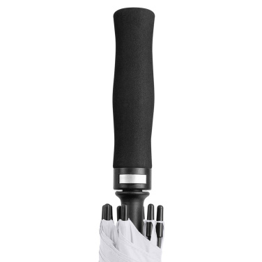 FARE Fibermatic XL vastupidav automaatne golfivihmavari 130 cm logoga, valge – detailvaade 4
