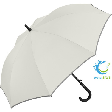 FARE® Windmatic® helkurpaelaga keskmine automaatne vihmavari logoga, naturaalvalge (waterSAVE®) – tootefoto