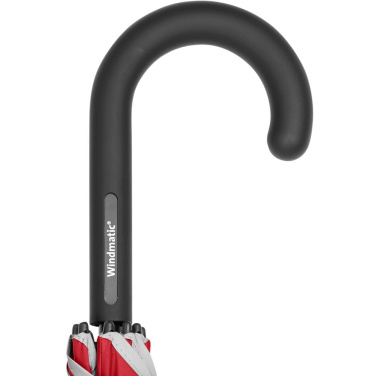 FARE® Windmatic® helkurpaelaga keskmine automaatne vihmavari logoga, punane (waterSAVE®) – detailvaade 6
