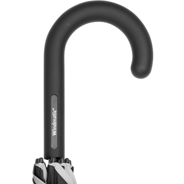 FARE® Windmatic® helkurpaelaga keskmine automaatne vihmavari logoga, must (waterSAVE®) – detailvaade 6
