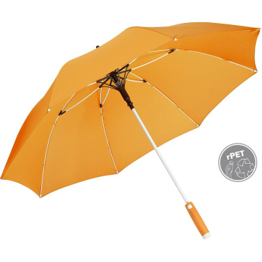 FARE® Whiteline valgete detailidega keskmine automaatne vihmavari logoga, oranž – tootefoto