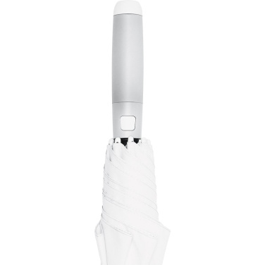 FARE® Whiteline valgete detailidega keskmine automaatne vihmavari logoga, valge – detailvaade 6