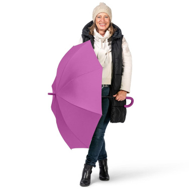 FARE® Fashion AC ühevärviline automaatne vihmavari logoga, lilla – detailvaade 3