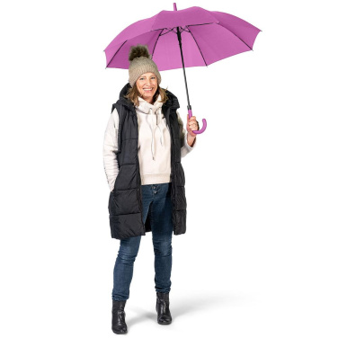 FARE® Fashion AC ühevärviline automaatne vihmavari logoga, lilla – detailvaade 4