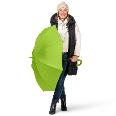 FARE® Fashion AC ühevärviline automaatne vihmavari logoga, laimiroheline – detailvaade 3