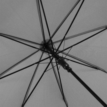 FARE ÖkoBrella soodne automaatne vihmavari taaskasutatud PET-kattega logoga, hall (waterSAVE®) – detailvaade 3