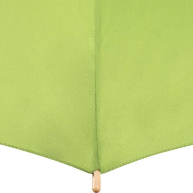 FARE ÖkoBrella soodne automaatne vihmavari taaskasutatud PET-kattega logoga, laimiroheline (waterSAVE®) – detailvaade 4