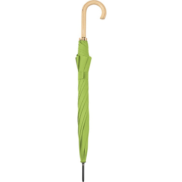FARE ÖkoBrella soodne automaatne vihmavari taaskasutatud PET-kattega logoga, laimiroheline (waterSAVE®) – detailvaade 6