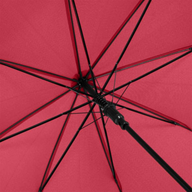 FARE ÖkoBrella soodne automaatne vihmavari taaskasutatud PET-kattega logoga, punane (waterSAVE®) – detailvaade 3