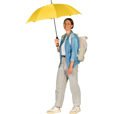 FARE soodne automaatne vihmavari Windproof 100 cm logoga, kollane – detailvaade 3