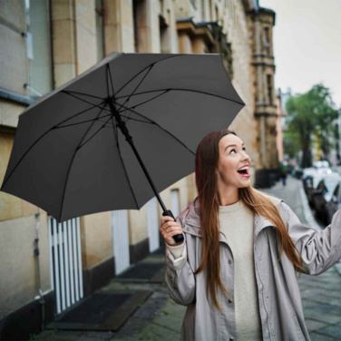 FARE tormikindel automaatne vihmavari Windproof PLUS 105 cm logoga, must – detailvaade 2