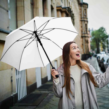 FARE tormikindel automaatne vihmavari Windproof PLUS 105 cm logoga, valge – detailvaade 2