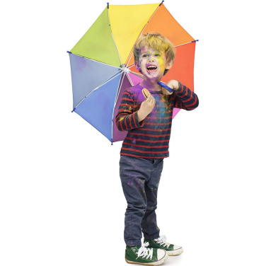 FARE® 4Kids turvaline lastevihmavari logoga, vikerkaar – detailvaade 2