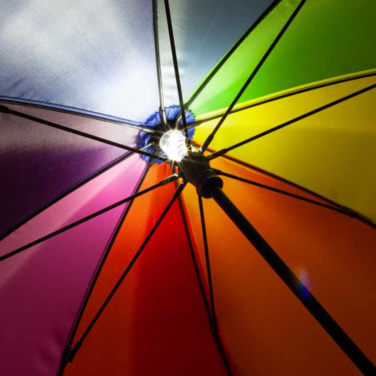 FARE® 4Kids Skylight® LED-valgusega lastevihmavari logoga, vikerkaar – detailvaade 10