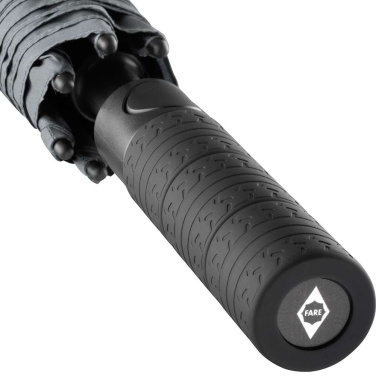 FARE® Profile rehvimustriga automaatne golfivihmavari logoga, hall – detailvaade 8