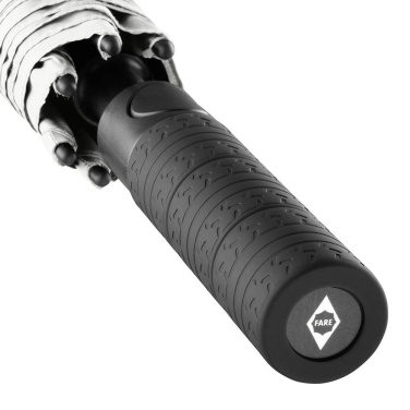 FARE® Profile rehvimustriga automaatne golfivihmavari logoga, valge – detailvaade 4