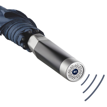 FARE® Sound helilogoga keskmine automaatne vihmavari logoga, tumesinine – detailvaade 6
