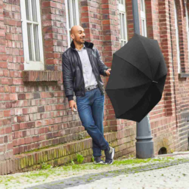 FARE® Sound helilogoga keskmine automaatne vihmavari logoga, must – detailvaade 2