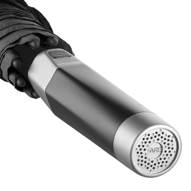 FARE® Sound helilogoga keskmine automaatne vihmavari, must – detailvaade 5