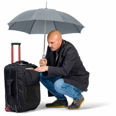 FARE® AC kerge alumiiniumist automaatne vihmavari logoga, hall – detailvaade 2