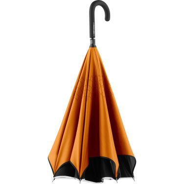 FARE® Contrary tagurpidi avanev vihmavari logoga, must / oranž – detailvaade 5