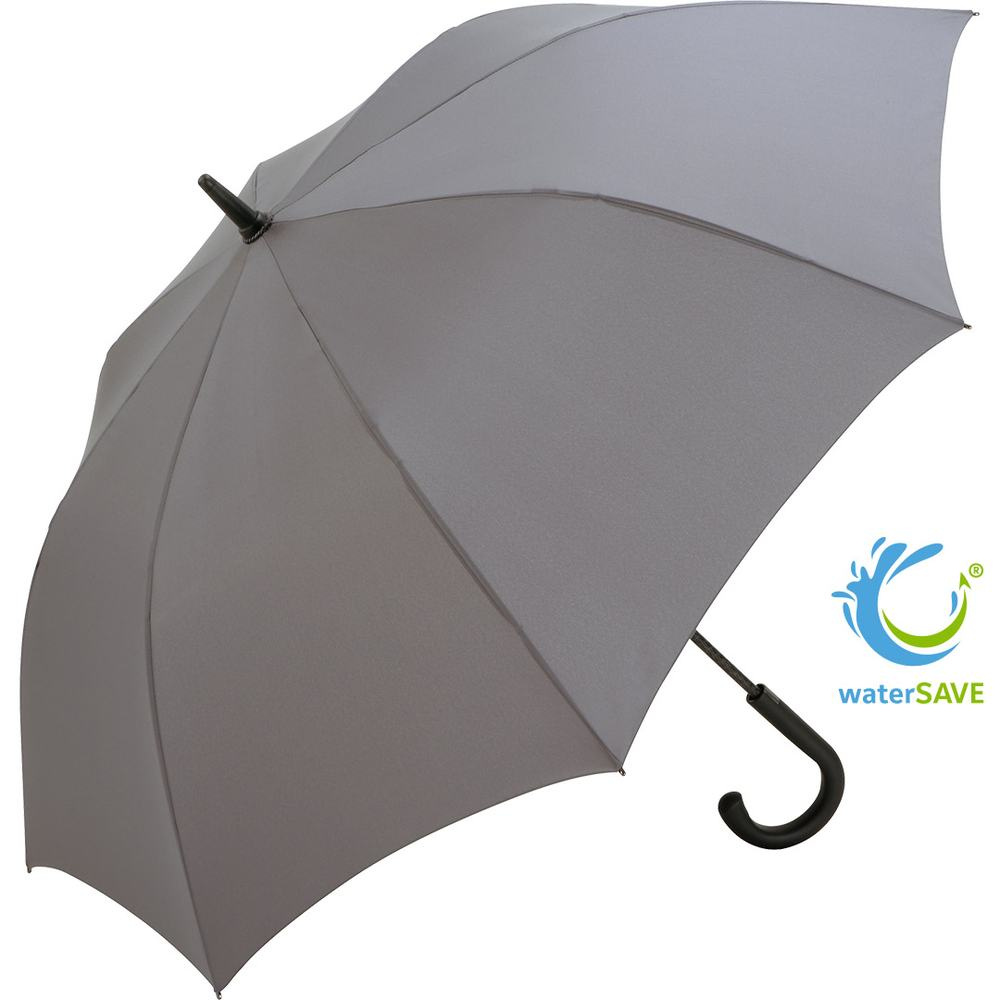 FARE Windfighter® AC² tormikindel klaaskiust golfivihmavari logoga, hall (waterSAVE®) – tootefoto