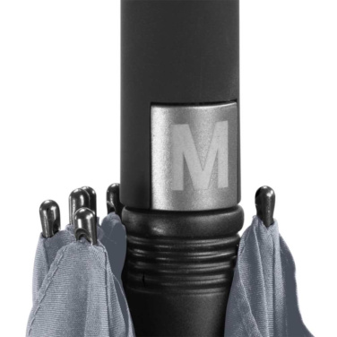FARE Windfighter® AC² tormikindel klaaskiust golfivihmavari logoga, hall (waterSAVE®) – detailvaade 5