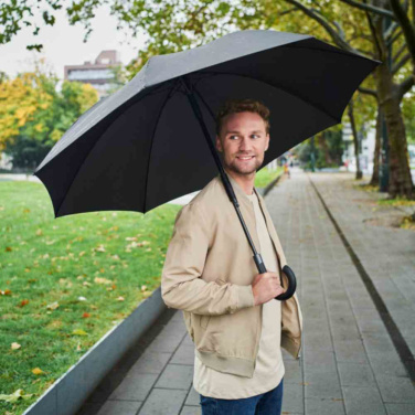 FARE® Carbon Style karbondisainiga automaatne golfivihmavari logoga, must (waterSAVE®) – detailvaade 6