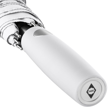 FARE® AC kerge alumiiniumist automaatne golfivihmavari logoga, valge – detailvaade 4