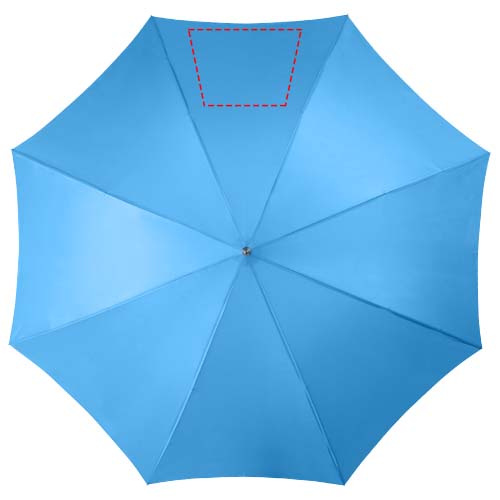 Lisa 23" auto open umbrella with wooden handle: Logo position – panel 5