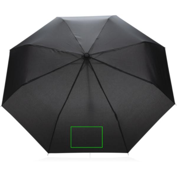 20,5-tolline Impact AWARE™ RPET 190T minivihmavari: Logo asukoht – vihmavari