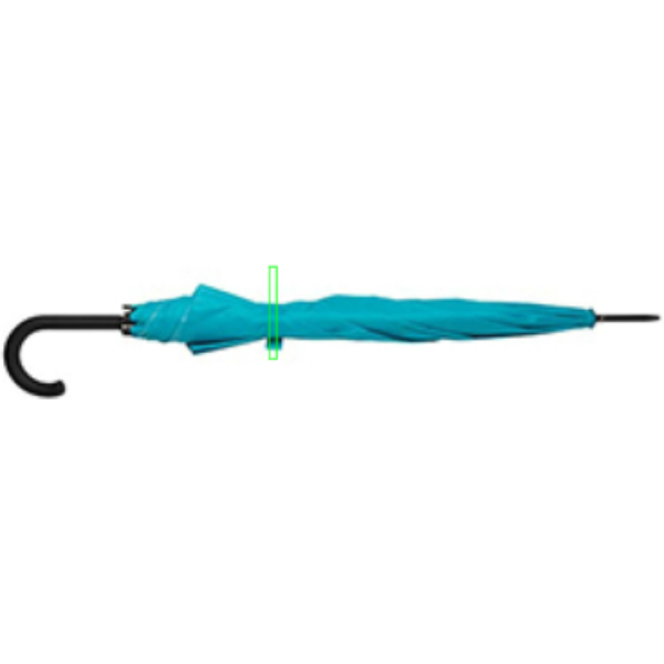 23-tolline Impact AWARE™ RPET 190T standardne automaatselt avatav vihmavari: Logo asukoht – rihm
