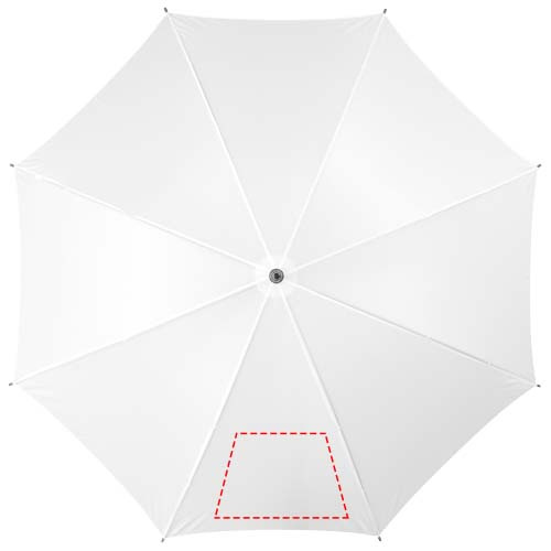 Jova 23" umbrella with wooden shaft and handle: 1st panel · Screenprint