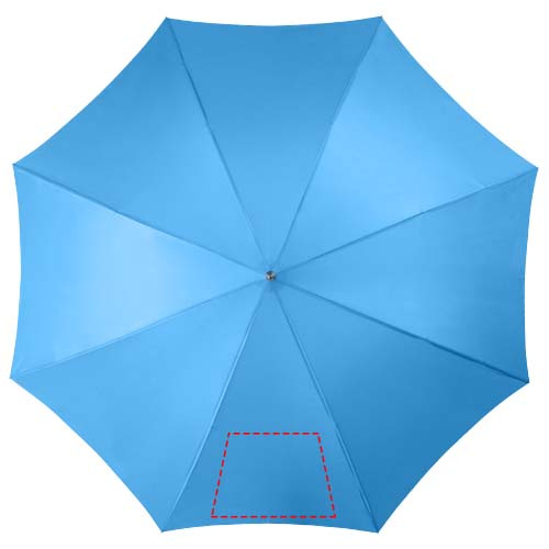 Lisa 23" auto open umbrella with wooden handle: 1st panel · Screenprint
