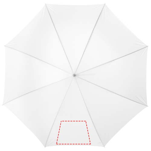 Lisa 23" auto open umbrella with wooden handle: 1st panel · Screenprint
