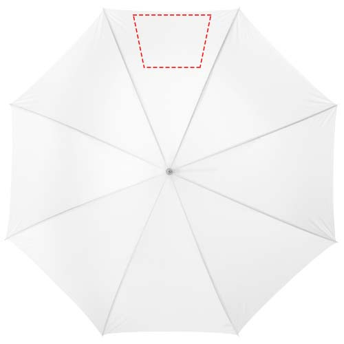 Lisa 23" auto open umbrella with wooden handle: 5th panel · Screenprint