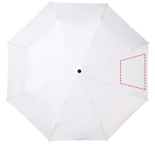 Alina 23" auto open recycled PET umbrella: 3rd panel · Screenprint
